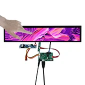 Ultra Wide Lcd Display 24" DV240FBM-NB0 1920X360 Capacitive Touch Lcd Bar Display With H-D-compatible USB LCD Controller Board Kit